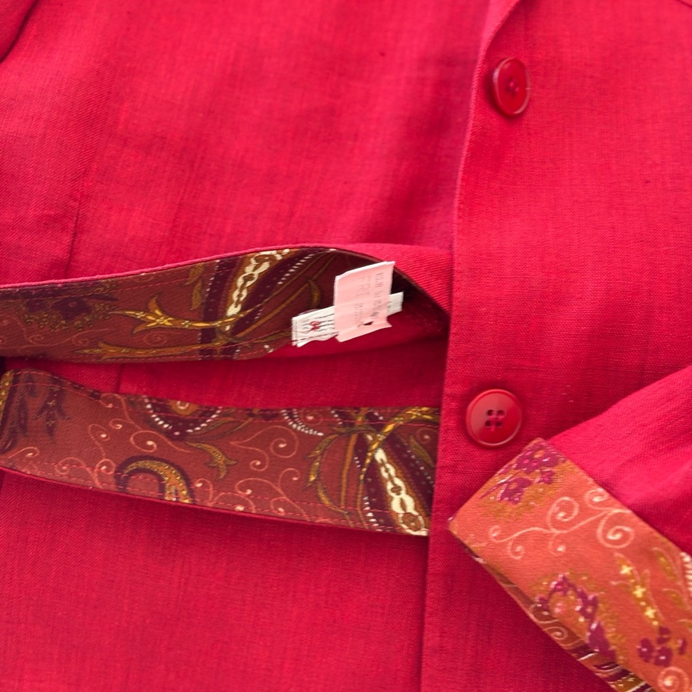 2 Pieces Dark Red suit sets, Blazer with matching wide pant